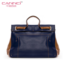 Cannci 2014 women’s handbag cowhide fashion color block handbag fashion shoulder bag