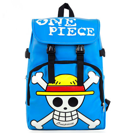 2014 Artificial Leather Animation One Piece leather bags for men and women of leisure sports backpack