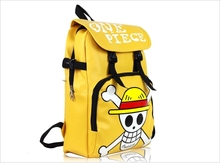 2014 Artificial Leather Animation One Piece leather bags for men and women of leisure sports backpack