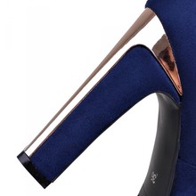 Free shipping over knee high heel boots women snow fashion winter warm long boots footwear shoes