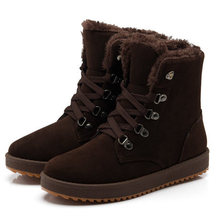 new 2014 women famous brands shoes ladies boots winter warm with fur militari women snow boots women’s snowshoes lace up boots