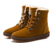 new 2014 women famous brands shoes ladies boots winter warm with fur militari women snow boots