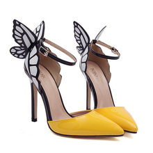 New 2014 Summer Women’s Sexy High Heels Shoes Woman Pigalle Personality Party Shoes Women Pumps Butterfly Stilettos