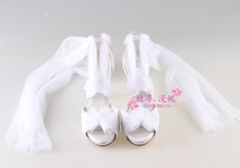 Free shipping new white lace sandals elegant wedding shoes for women open toe fashion bridal shoes