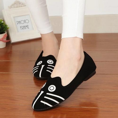 2014 Rubber Zapatos Mujer Limited Freeshipping Pu Autumn Boots Women Shoes Creepers Tidal Flat With Cats