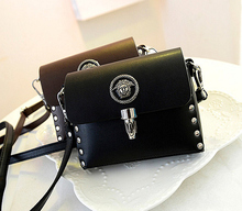 mini rivet leather handbags hotsale women crossbody shoulder cosmetic bag ladies party pruse envelope messenger school bags