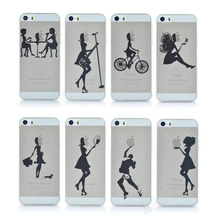 New Stly Ultra Thin Transparent phone Case Mobile Phone Bag dunk Logo Clear Fashion Pretty Girls