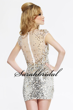 2015 Cocktail party dress crystal stones Sequin vestido de festa short dress party Sheath Cocktail Dresses