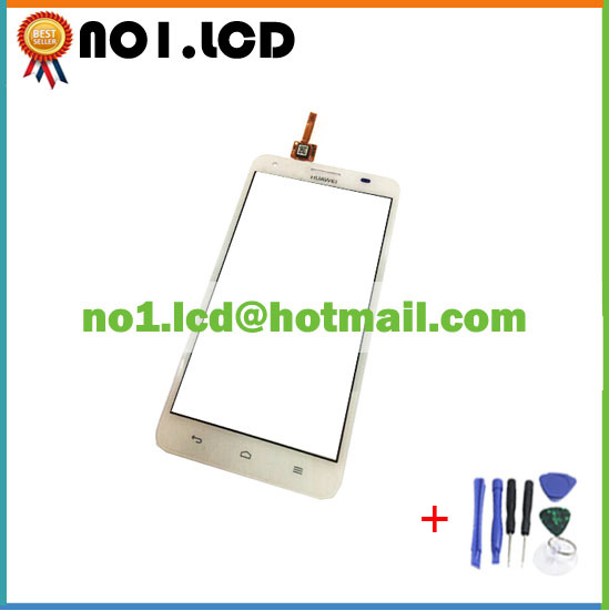 New White Touch Screen Digitizer Glass Replacement For Huawei Honor 3X G750 B0406 Mobile Phone Parts