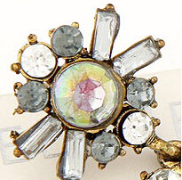 2014 Popular Jewelry Accessories Vintage Earrings Green Crystal Gems Sexy Fashion Star Gold Drop Earrings for