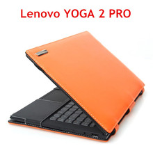 High quality Lenovo IdeaPad YOGA 2 PRO computer bag leather protective sleeve leather sleeve case stand Free Shipping