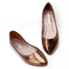 Fire cracks comfortable women flat single shoes plain pointed toe flat heel dipper shoes soft outsole boat shoes women’s shoes
