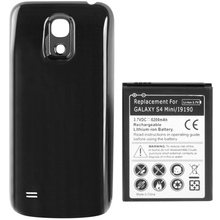 Black 6200mAh Replacement Mobile Phone Battery & Cover Back Door for Samsung Galaxy S IV mini / i9190