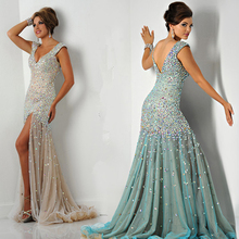 New arrival Sexy mother of the bride pant suits plus size navy Mermaid Prom evening dresses