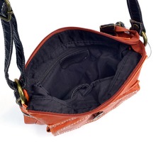 Distressed Jean Pocket Messenger Bag