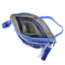 Women s Western Messenger Bag with Zebra Trim and Stallion Emblem