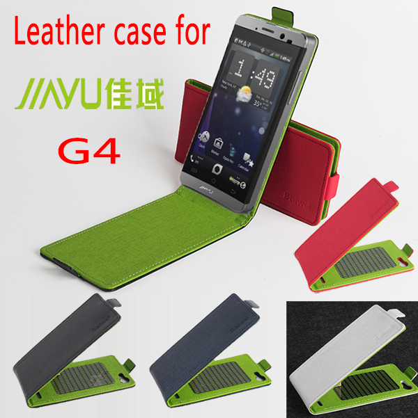 100 Original Jiayu Flip Leather Cover Case For Jiayu G4 MTK6592 Octa Core Smart Cell Phone