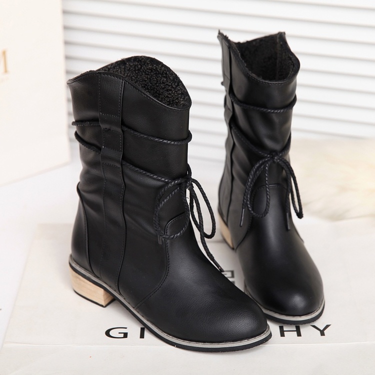 women 2015 autumn and winter black platform ankle boots with spikes casad boots botas militares impermeavel