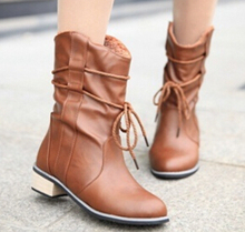 women 2015 autumn and winter black platform ankle boots with spikes casad boots botas militares impermeavel