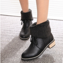 women 2015 autumn and winter black platform ankle boots with spikes casad boots botas militares impermeavel