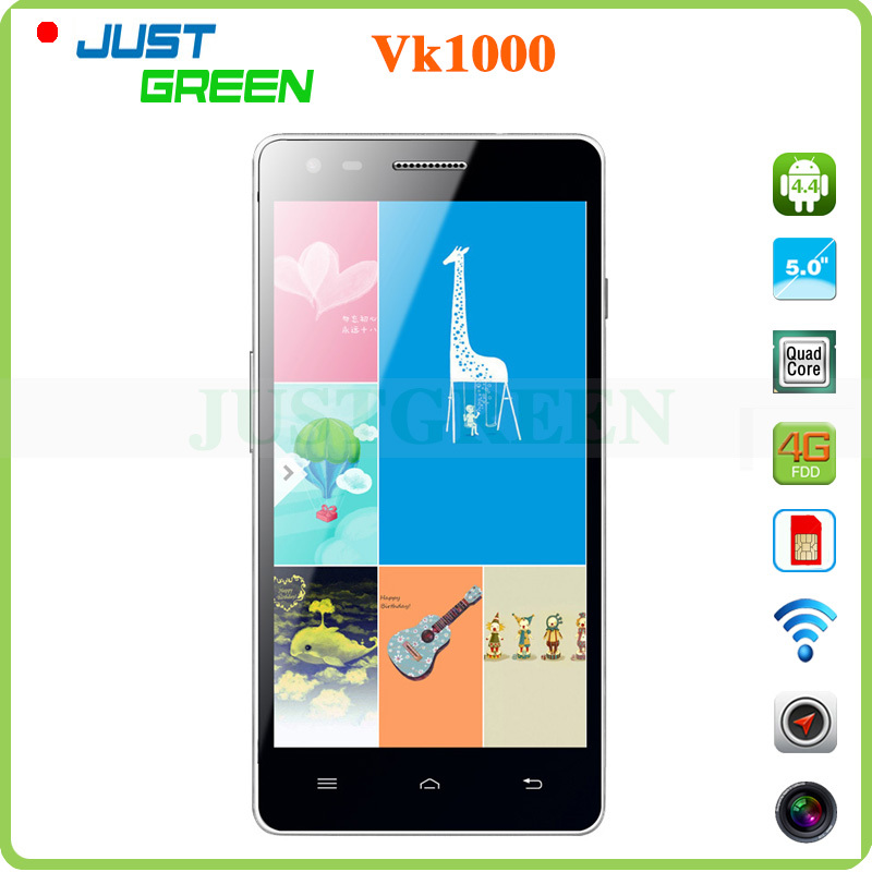 Original VK1000 4G FDD LTE Smartphone MTK6582 MTK6290 Dual CPU Quad Core Android 4 4 5