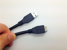 Black High Speed 1FT 0.3m 30cm USB 3.0 Cable Micro USB For samsung galaxy note 3