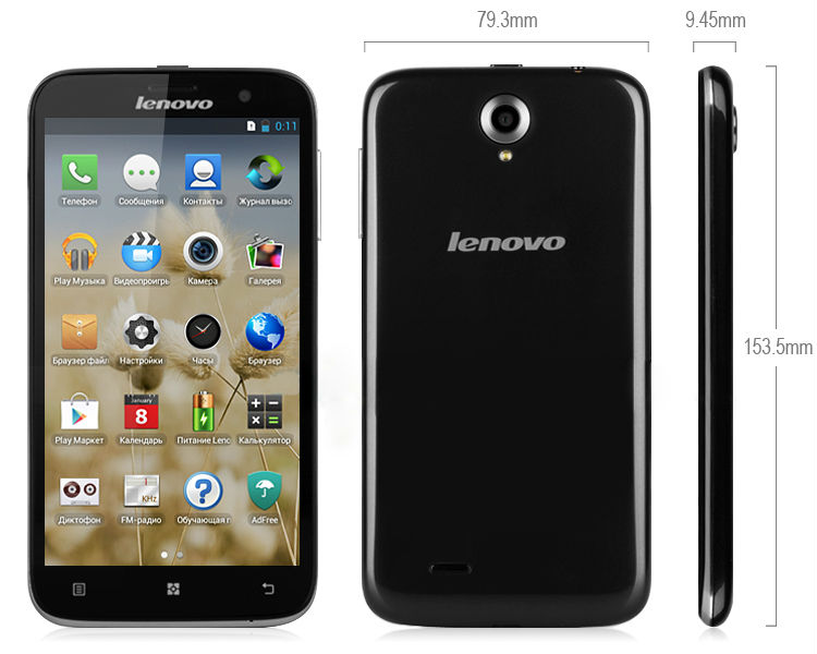 Original Lenovo A850 A850i A850 Cell Phones Octa 5 5 inch QHD MTK6582 Quad Core 1GB
