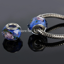 2014 New Style 9*13MM Mixed Colorful Crystal Big Hole Loose Beads 30pcs/lot Fit European Pandora Jewelry Braclet Charms DIY