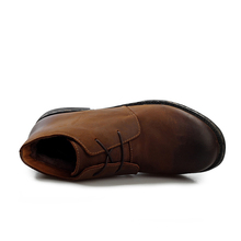 Free shipping 2014 Winter Boots Men Cotton padded Genuine Leather Shoes Best Quality Cow Leather Men