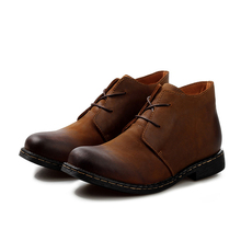 Free shipping 2014 Winter Boots Men Cotton padded Genuine Leather Shoes Best Quality Cow Leather Men