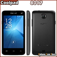 Original 4.0 inch Coolpad 8017 Mobile Phone RAM 512MB + ROM 4GB Android 4.4 MTK6582M Quad Core 1.2GHz Phones GSM Network GPS