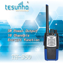 2pcs free shipping TH-360 5w voice encryption uhf handheld 2 way radio