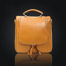 2015 Trendy Women Handbag Fashion Women Leather Handbag New Genuine Leather Tote Hot Shoulder Bags Joker