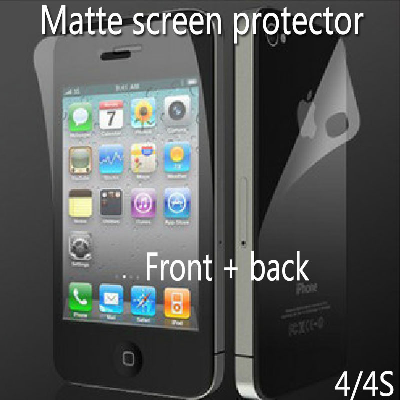 Бесплатная доставка анти - с антибликовым покрытием матовый экран защитная пленка защитная для iPhone 4 4S прямая поставка