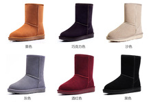Wholesale! 5825 Australia classic tall waterproof cowhide genuine leather snow boots warm shoes for women