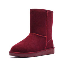 Wholesale 5825 Australia classic tall waterproof cowhide genuine leather snow boots warm shoes for women