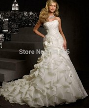 Wholesale or Retail 2014 New White ivory Wedding Dress Bridal Gown Custom size 6 8 10 12 14 16 18 20+++