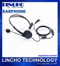 10 pcs sales professional noise cancelling walkie talkie microphone earphone headset, two way radio headphone universal K-Type