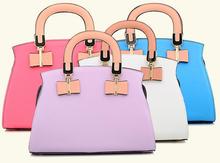 2014 New European And American Fashion Handbags Designer Bow Rhinestone Shoulder Bag PU Leather Bag Diagonal