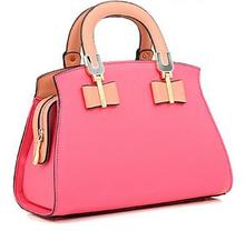 2014 New European And American Fashion Handbags Designer Bow Rhinestone Shoulder Bag PU Leather Bag Diagonal