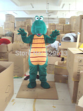 Hot Sale Crocodile Alligator Mascot Costume Adult Size Fancy Dress Suit Free Shipping