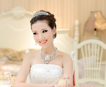 2014 Fashion Bride Wedding Necklace Deserve to Act The Role of Crown Marriage Gauze Tire Three