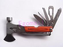 Multi-functional Folding Axe Hammer/ Plier Rescue knife/Military Hunting Knife Tool Camping Axe/ Hiking Saw/Knife S1059