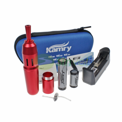 100 genuine kamry k300 e cigarette kits with 18350 18650 battery with replaceable wick free ship