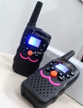 2014 cute T388 2pc pack Twin walkie talkie radios kitty cat portable mobile radios interphone PMR