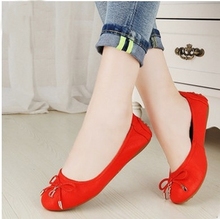2014 Autumn Winter Genuine Leather Mocassim Feminino Loafers Flat Shoes Comfortable Women Flats A310