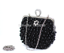 HYSON SHOP Luxury Beading Evening Bag Clutch Purses Women Fashion Soft Case Party Handbags Evening Bag