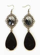 Bling Beauty 2014 New Vintage Fashion Black Drop Earrings Exaggerated earrings E890