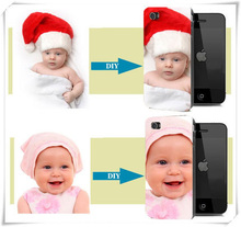 Unique Personalized custom photos print DIY Plastic Black White Phone cases cover For iPhone 4 4S