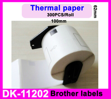 6x rolls Brother Compatible Labels dk 11202 dk11202 printer sticker labels